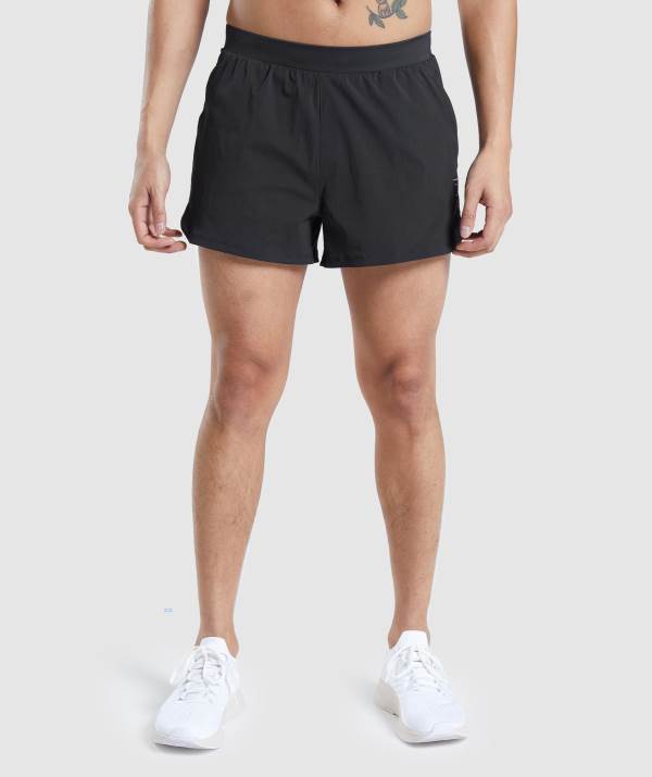 Panske Šortky Gymshark Speed Evolve 3" 2 In 1 Čierne | LI4879510